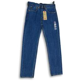 NWT Levi's Mens Blue 505 Regular Denim Straight Leg Jeans Size 31x32
