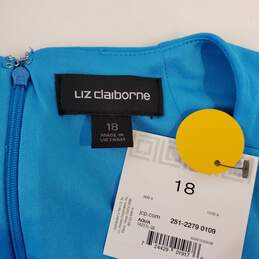 Liz Claiborne Aqua Blue Sleeveless Dress NWT Size 18 alternative image