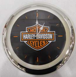 Vintage Harley Davidson Wall Clock 2001 Realistic Motorcycle Sounds Battery Op