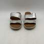 Ugg Womens ZYLE Metallic Silver Open Toe Slip-On Slide Sandals Size 7 image number 3