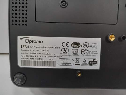 Optoma EP721 DPL HD 1080i Projector with Carrying Case image number 5