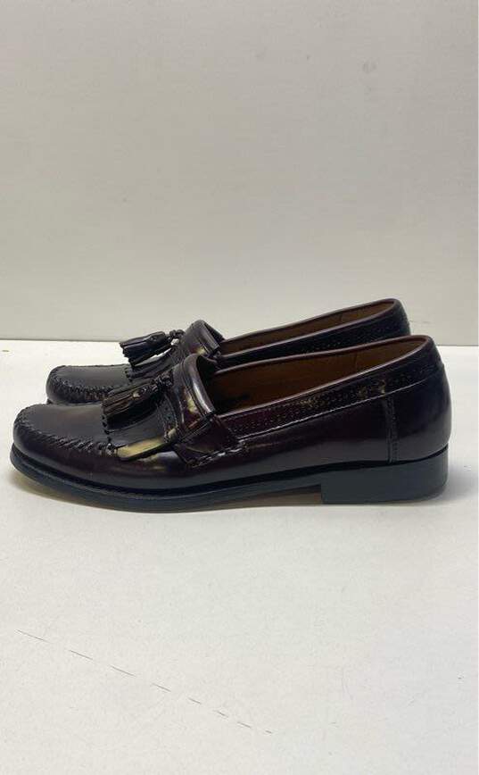 G.H. Bass & Co Leather Tassel Loafers Burgundy 10.5 image number 2