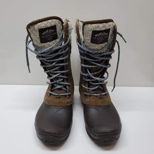 The North Face Shellista II Mid Snow Boot Brown Winter Waterproof Women's size 8 image number 3