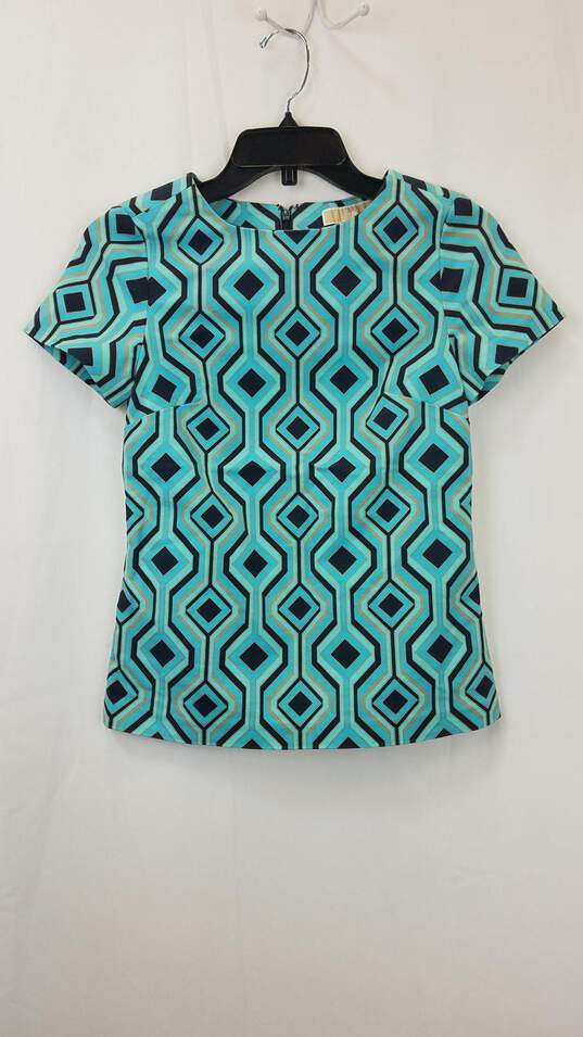 Michael Kors Women's Blue T-Shirt Sz 2XS image number 1
