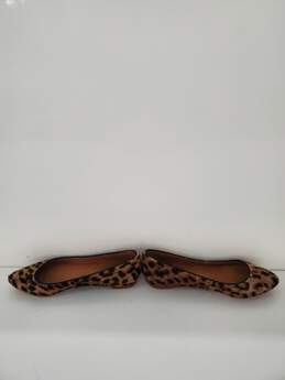 Madewell Leopard Cheetah Print Calfhair Ballet Flats Shoes Size-5.5 New alternative image