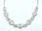 Vintage Icy Clear Rhinestone Silver Tone Necklace Bracelet & Brooch 116.0g image number 2