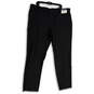 NWT Mens Black Flat Front Slash Pocket Straight Leg Dress Pants Size 44x34 image number 3