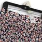 NWT J. Crew Womens Navy Blue Floral Pleated Back Zip Mini Skirt Size 12 image number 3