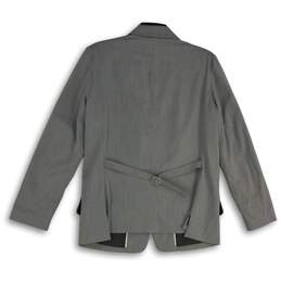 NWT Worthington Womens Gray Notch Lapel Single-Breasted One-Button Blazer Size L alternative image