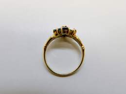 10K Gold Sapphire Cluster Ring For Repair 2.3g alternative image