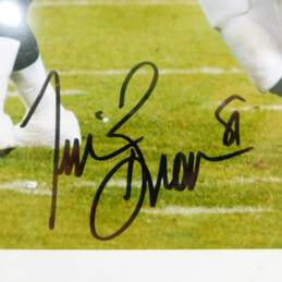 HOF Tim Brown Signed Oakland Raiders 100th Reception Photo 8x10 alternative image