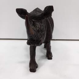 Mini Brown Resin Rhino Figurine alternative image