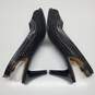 Nurture Slingback Pumps Peep Toe Perforated Laser Cut Suede Heels Size 9M image number 5