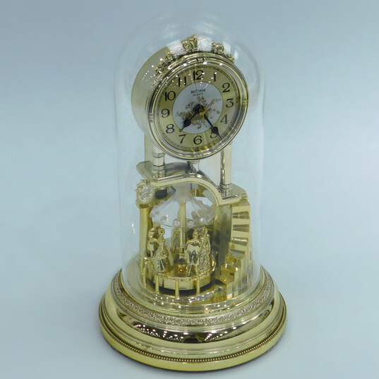 Vintage Rhythm Quartz Anniversary Dome Clock w/ Dancers image number 1
