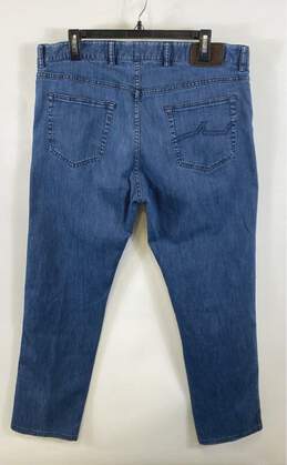 Paul & Shark Mens Blue Denim Medium Wash Pockets Stretch Skinny Jeans Size 38 alternative image