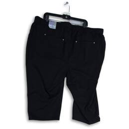 NWT Knit Jean Catherines Womens Black 5-Pocket Design Capri Jeans Sz 3X 26/28W alternative image