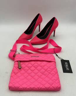 NWT MZ Wallace Pink Crossbody Bag W/Michael Michael Kors Pink Pumps Women Size 9