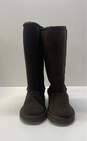 Gypsy Soule Brown Suede Shearling Boots Shoes Women's Size 6 B image number 3