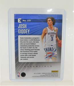 2021-22 Josh Giddey Panini Essentials Rookie OKC Thunder alternative image