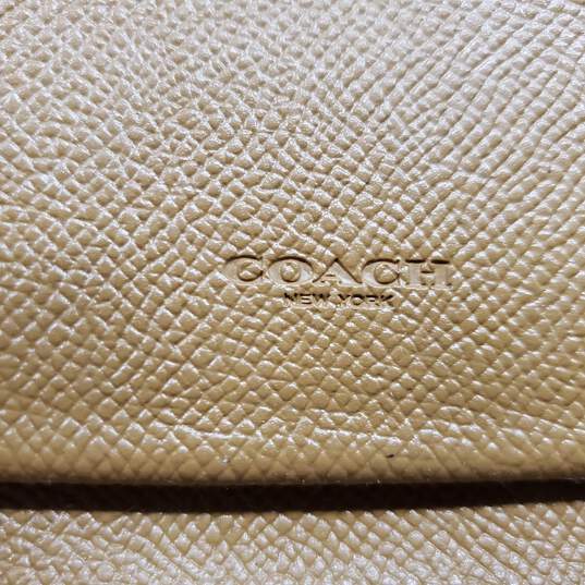 Coach Brown Pebble Leather Zip Around Wallet image number 5