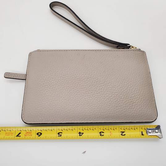 Kate Spade Gray Pebble Leather Wristlet image number 3