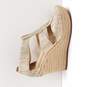 Michael Kors Women's Damita Metallic Gold Espadrille Wedge Heels Size 8.5 image number 1
