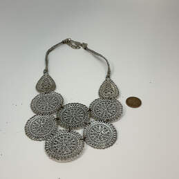 Designer Stella & Dot Medina Silver-Tone Medallion Cluster Bib Necklace alternative image