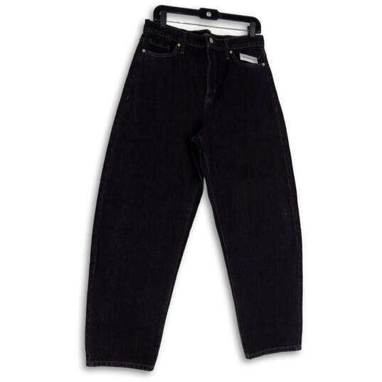 NWT Mens Black Denim Dark Wash Pockets Stretch Straight Leg Jeans Size 30 image number 1