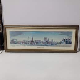 Framed And Signed Art Print of Independence Historic City of the Future by Sidney Moore 12/200