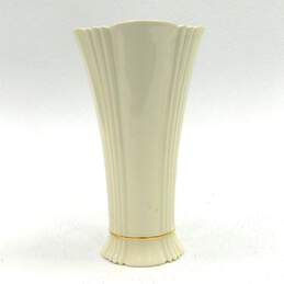 VTG Lennox Vase 9.5" w/ Gold Trim & Weeping Gold Hand Crafted  Trinket Dish alternative image