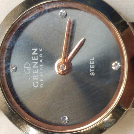 Grenen M29XSUUCR Stainless Steel W/ 4 Diamond Markers Watch image number 2