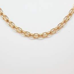 14K Yellow Gold Double Link Chain Necklace 6.3g alternative image