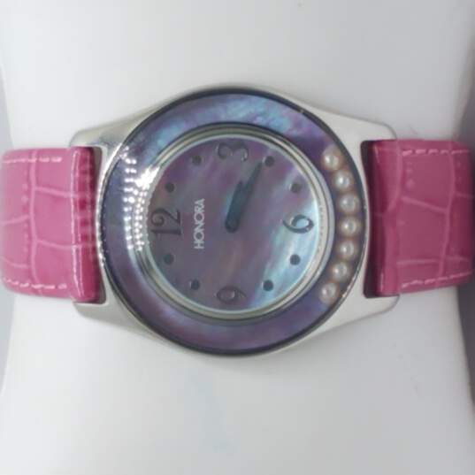 Honora Pink MOP & Loose FW Pearls Watch image number 2