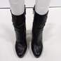 Women's Michael Kors VERONICA Black Leather Ankle Boots Size 8M image number 3