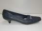 Prada Black Leather Heels Women's Size 6 image number 1