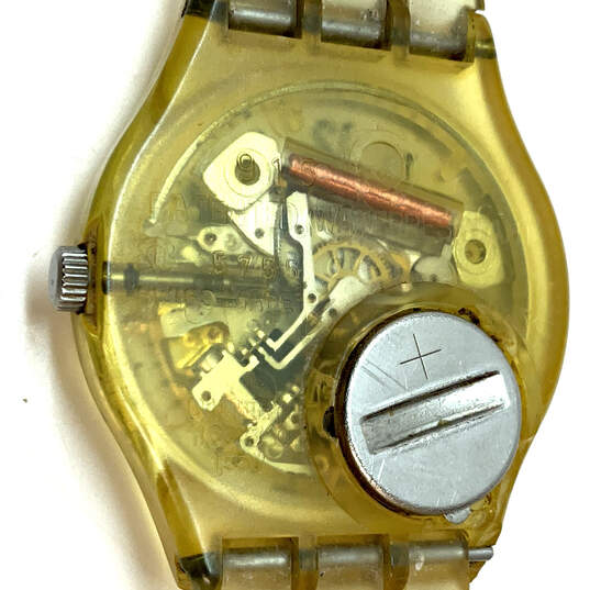 Designer Swatch Swiss AG 1994 Adjustable Strap Round Dial Analog Wristwatch image number 5