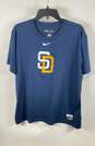 Nike Mens Blue Graphic Print Baseball San Diego Padre Pullover T-Shirt Size XL image number 1