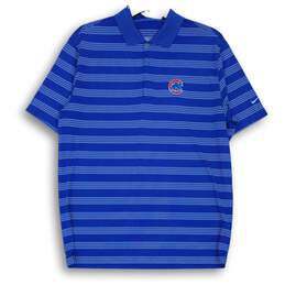 Men's Nike Golf Blue Chicago Cubs Polo Shirt Size M