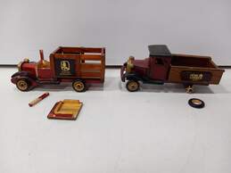 Box of Vintage Wooden Cars & Trucks alternative image