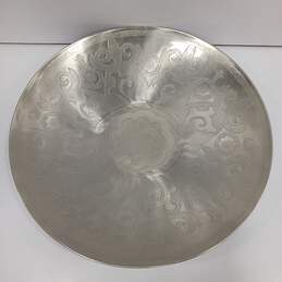 Ethan Allen Large Decorative Silver Tone Bowl alternative image