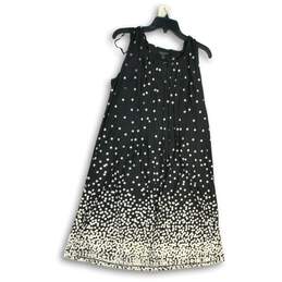 NWT Perceptions Womens Black White Polka Dot Sleeveless A-Line Dress Size XL