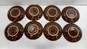 Set of 8 Fiesta Chocolate Brown Ceramic Saucers image number 3