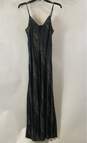 AllSaints Womens Black Forest Kayla Masala Starghetti Strap Midi Slip Dress Sz M image number 2