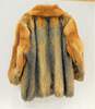Vintage Women's Zip-Up Fur Coat Fox Fur W/ Shaved Design image number 4