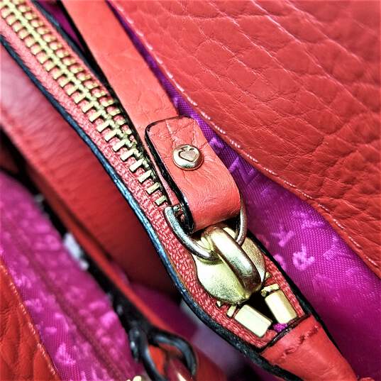 Michael Kors Red Leather Zipper Wristlet Wallet – On Que Style