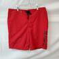 Hurley Men's Red Below The Knee Swim Shorts Size 34 / 21" Length NWT image number 1
