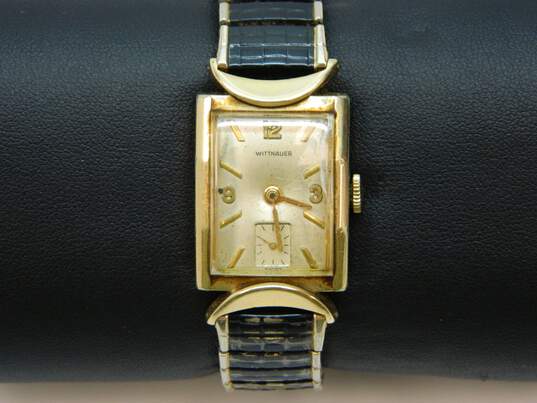 Vintage Wittnauer 10K Gold Filled 17 Jewels Swiss Watch 46.8g image number 2