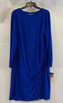 Lauren Women's Electric Blue Dress- Sz 18W NWT