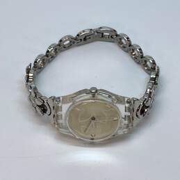 Designer Swatch Silver-Tone Round Analog Quartz Bracelet Wristwatch alternative image