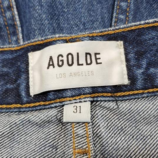 Agolde 90's Pinch Waist Straight Leg Blue Jeans Sz 31 image number 3